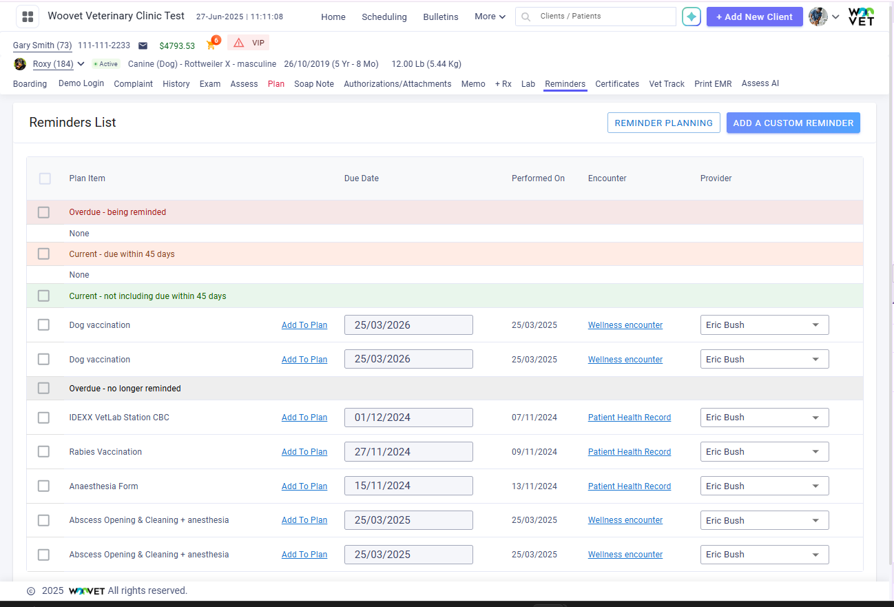 Client Communication & Reminders